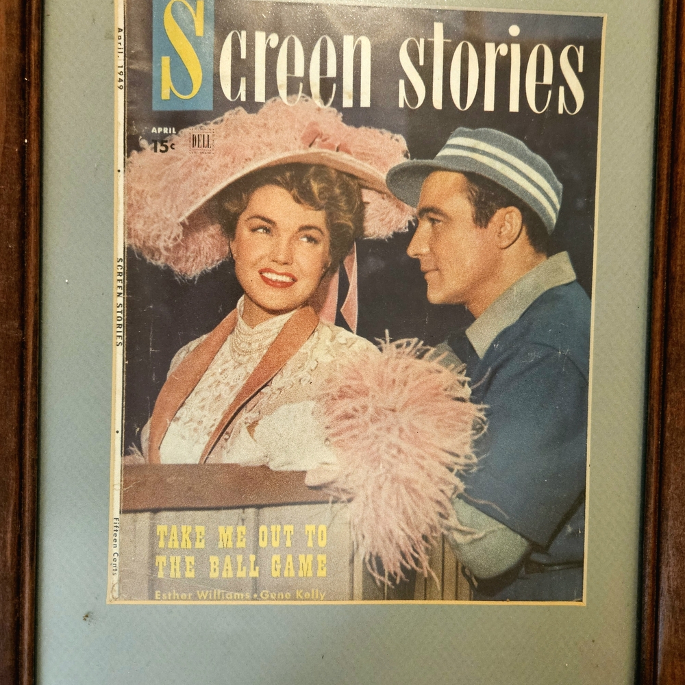 Vintage Screen Stories Framed Magazine Cover